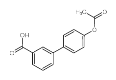 4'-乙酰氧基-联苯-3-羧酸结构式