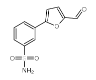 3-(5-甲酸基-2-呋喃基)苯磺胺结构式