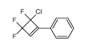 1-phenyl-3,3,4-trifluoro-4-chloro-1-cyclobutene结构式