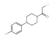 2-CHLORO-1-[4-(4-FLUORO-PHENYL)-PIPERAZIN-1-YL]-ETHANONE Structure