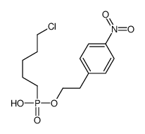 5-chloropentyl-[2-(4-nitrophenyl)ethoxy]phosphinic acid Structure