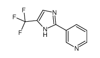 3-(4-三氟甲基-1H-咪唑-2-基)吡啶结构式