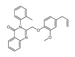 2-[(4-Allyl-2-methoxyphenoxy)methyl]-3-(o-tolyl)quinazolin-4(3H)-one结构式