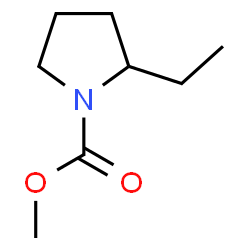 1-Pyrrolidinecarboxylicacid,2-ethyl-,methylester(9CI)结构式
