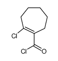 1-Cycloheptene-1-carbonylchloride,2-chloro-(9CI)结构式