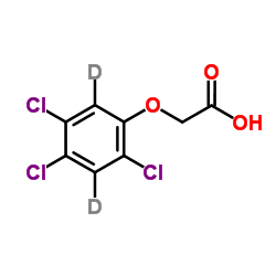2,4,5-三氯苯氧乙酸-D2结构式