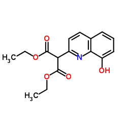 Diethyl (8-hydroxy-2-quinolinyl)malonate结构式