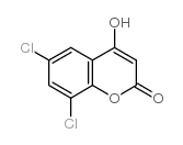 6,8-二氯-4-羟基香豆素结构式