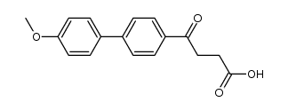 4-(4'-methoxy-biphenyl-4-yl)-4-oxo-butyric acid结构式