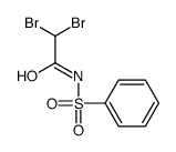 N-(benzenesulfonyl)-2,2-dibromo-acetamide structure