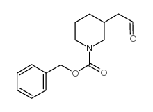 3-(2-氧代乙基)哌啶-1-甲酸苄酯结构式