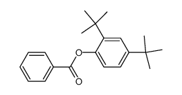benzoic acid-(2,4-di-tert-butyl-phenyl ester) Structure
