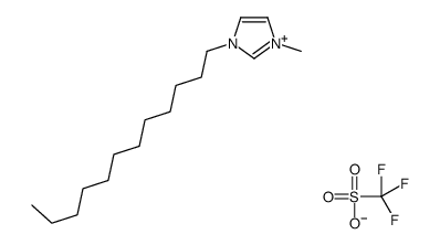 1-十二烷基-3-甲基咪唑三氟甲磺酸盐结构式