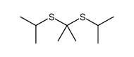 2,2-bis(propan-2-ylsulfanyl)propane结构式