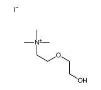 2-(2-hydroxyethoxy)ethyl-trimethylazanium,iodide Structure