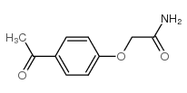 2-(4-乙酰基苯氧基)乙酰胺结构式