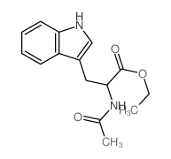 ethyl 2-acetamido-3-(1H-indol-3-yl)propanoate结构式