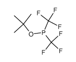 Bis-[trifluormethyl]-phosphinigsaeure-tert-butylester结构式