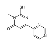 2,3-二氢-1-甲基-2-硫氧代-[4,4-Bi嘧啶]-6(1H)-酮结构式