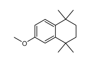 1,2,3,4-tetrahydro-1,1,4,4-tetramethyl-6-methoxynaphthalene结构式