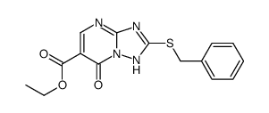 2-苄基磺酰基-7-羟基-[1,2,4]噻唑并[1,5-a]嘧啶-6-羧酸乙酯结构式