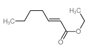 2-Heptenoicacid, ethyl ester, (2E)- Structure