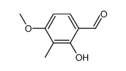 2-hydroxy-4-methoxy-3-methylbenzaldehyde结构式