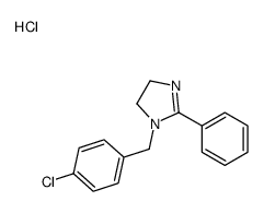 1-[(4-chlorophenyl)methyl]-2-phenyl-4,5-dihydroimidazole,hydrochloride Structure