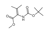 Boc-α,β-Dehydrovalin-methylester结构式