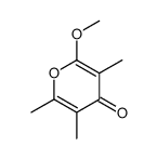 2-methoxy-3,5,6-trimethylpyran-4-one结构式