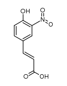 (E)-3-(4-hydroxy-3-nitrophenyl)propenoic acid结构式