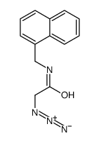 2-azido-N-(naphthalen-1-ylmethyl)acetamide Structure