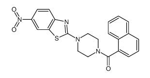 naphthalen-1-yl-[4-(6-nitro-1,3-benzothiazol-2-yl)piperazin-1-yl]methanone Structure
