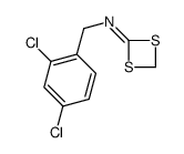 N-[(2,4-dichlorophenyl)methyl]-1,3-dithietan-2-imine Structure