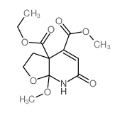 ethyl methyl 1-methoxy-3-oxo-9-oxa-2-azabicyclo[4.3.0]non-4-ene-5,6-dicarboxylate结构式