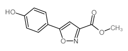 5-(4-羟基苯基)异噁唑-3-甲酸甲酯结构式
