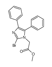 methyl 2-(2-bromo-4,5-diphenylimidazol-1-yl)acetate Structure