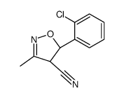(4S,5R)-5-(2-chlorophenyl)-3-methyl-4,5-dihydro-1,2-oxazole-4-carbonitrile Structure