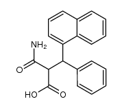 2-([1]naphthyl-phenyl-methyl)-malonamic acid结构式