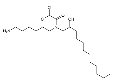 N-(6-aminohexyl)-2,2-dichloro-N-(2-hydroxydodecyl)acetamide结构式