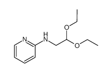 N-(pyridin-2-yl)aminoacetaldehyde diethyl acetal Structure