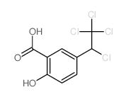 2-hydroxy-5-(1,2,2,2-tetrachloroethyl)benzoic acid Structure
