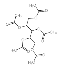 Xylitol, pentaacetate(6CI,7CI,8CI,9CI) structure