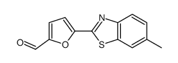5-(6-methyl-1,3-benzothiazol-2-yl)furan-2-carbaldehyde结构式