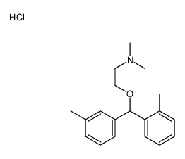 dimethyl-[2-[(2-methylphenyl)-(3-methylphenyl)methoxy]ethyl]azanium,chloride Structure