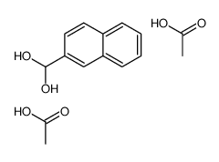 acetic acid,naphthalen-2-ylmethanediol Structure