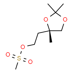 (S)-2,2,4-Trimethyl-1,3-dioxolane-4-ethanol methanesulfonate Structure