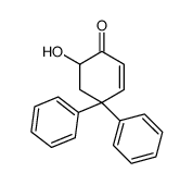 6-hydroxy-4,4-diphenylcyclohex-2-en-1-one结构式