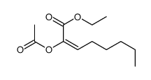 ethyl 2-acetyloxyoct-2-enoate结构式
