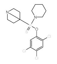 bis(1-piperidyl)-sulfanylidene-(2,4,5-trichlorophenoxy)phosphorane Structure